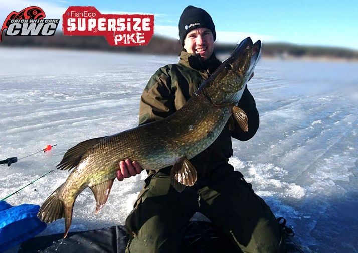 En vacker SuperSizegädda för Sebastian Sjölund – 121 cm 13300 gram!