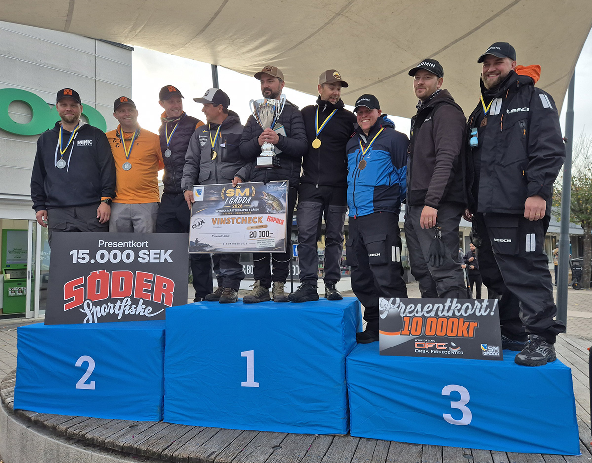 SM i Gädda 2026 avgjort – Team Blockstopp nya mästare!