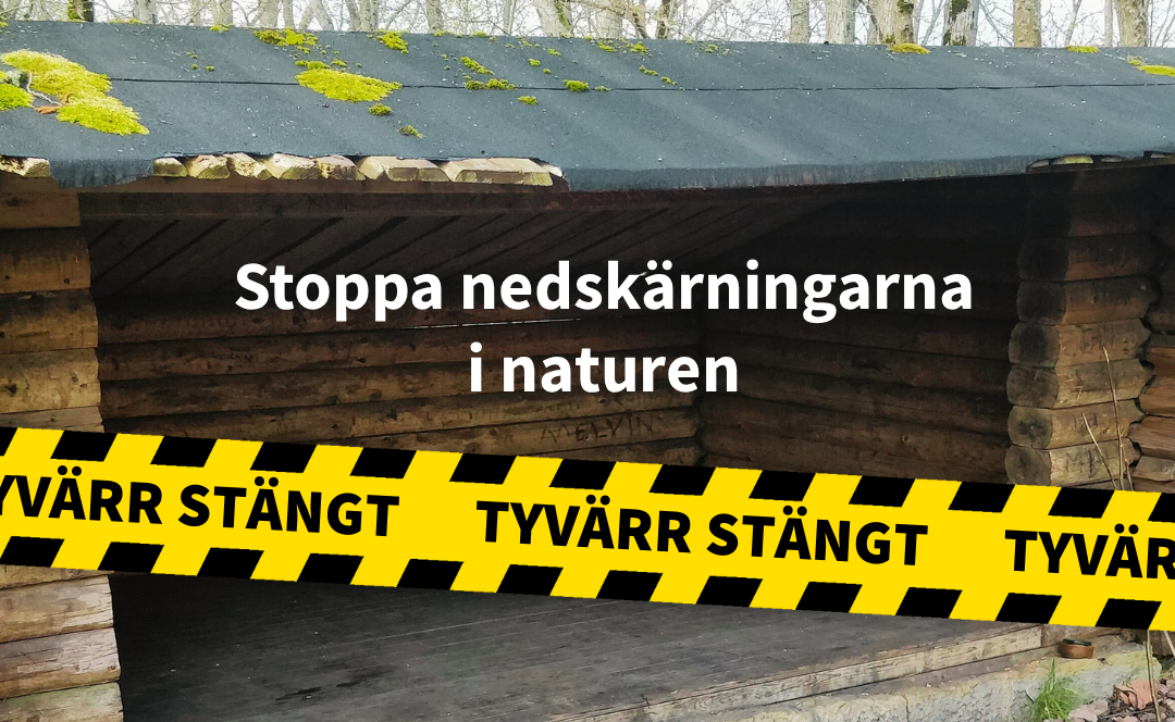 Halverad budget för friluftsliv under mandatperioden!